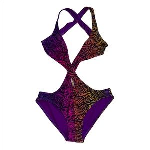 Very unique DVF one piece swimsuit!